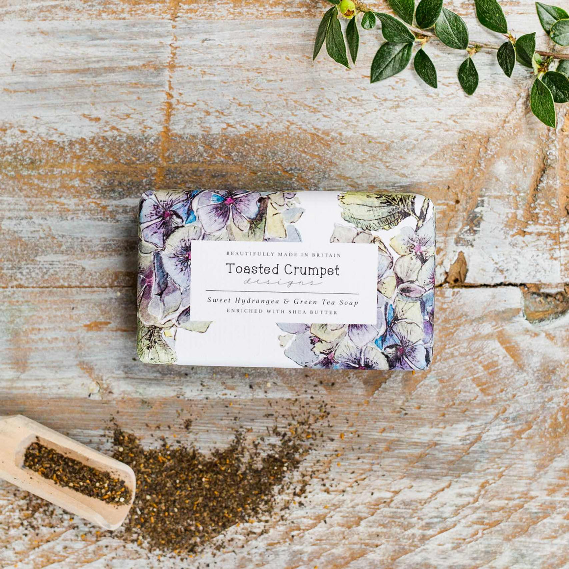 Toasted Crumpet Sweet Hydrangea & Green Tea Soap