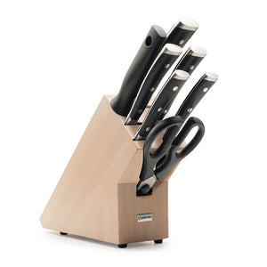 Wusthof Classic Ikon 7 Piece Knife Set with Beech Block