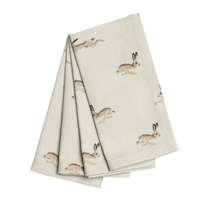 Sophie Allport Hare Set of 4 Napkins