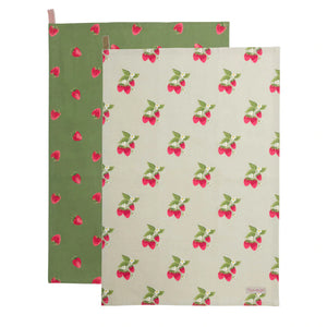 Sophie Allport Strawberries Tea Towel Set