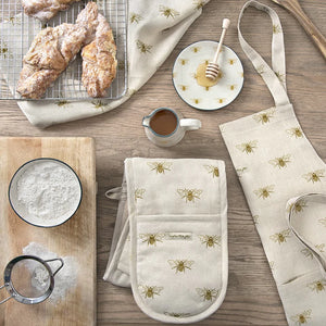 Sophie Allport Bees Linen Bees Adult Apron