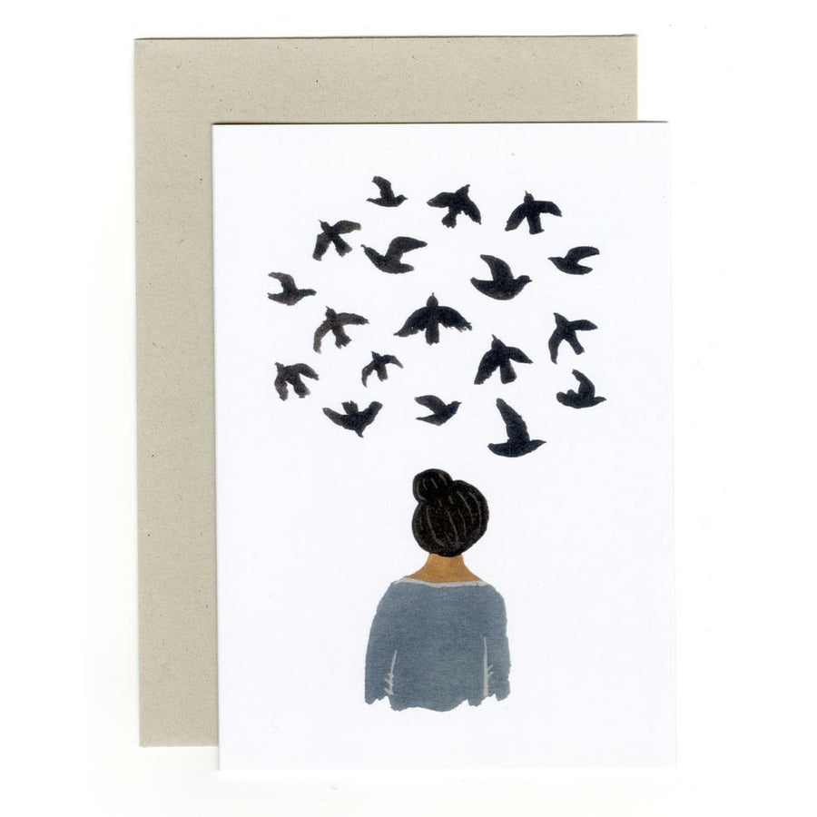 Gemma Koomen Bird Thoughts Card