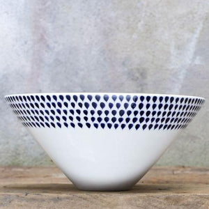 Nkuku Indigo Drop Serving Bowl