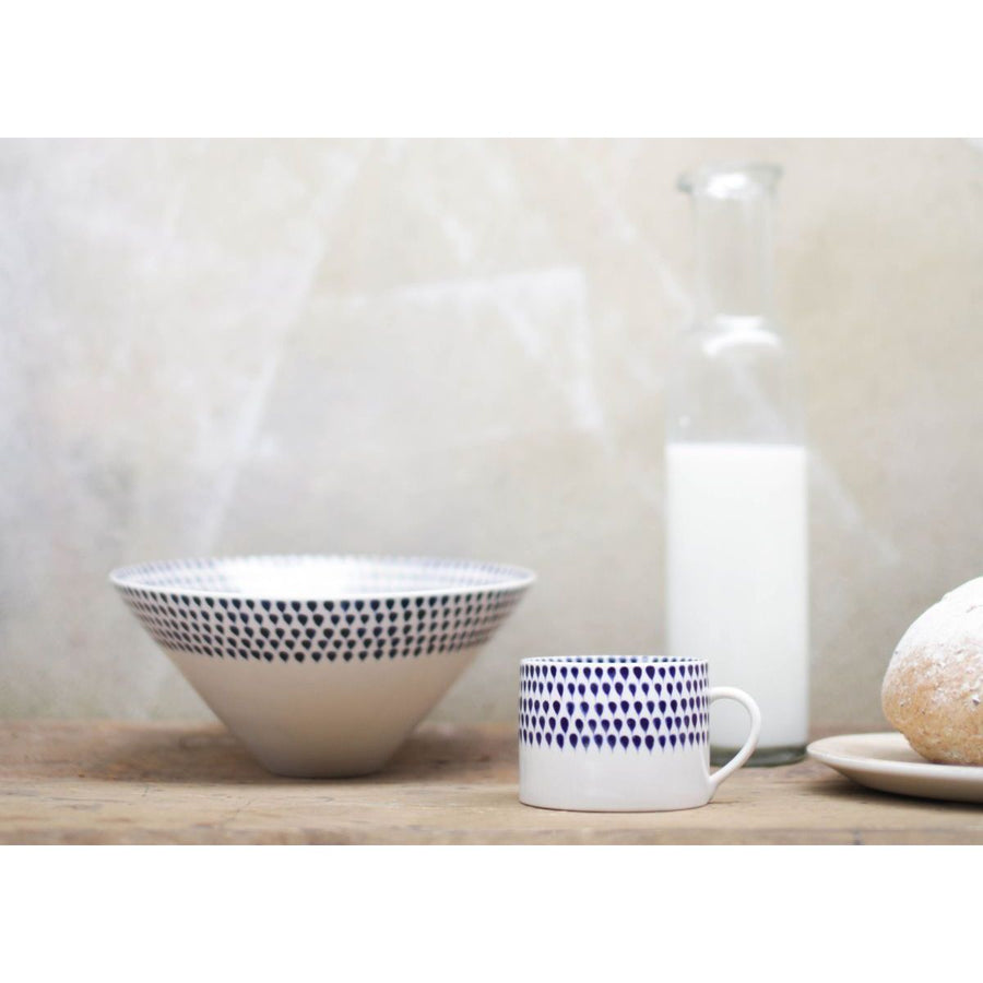 Nkuku Indigo Drop Serving Bowl