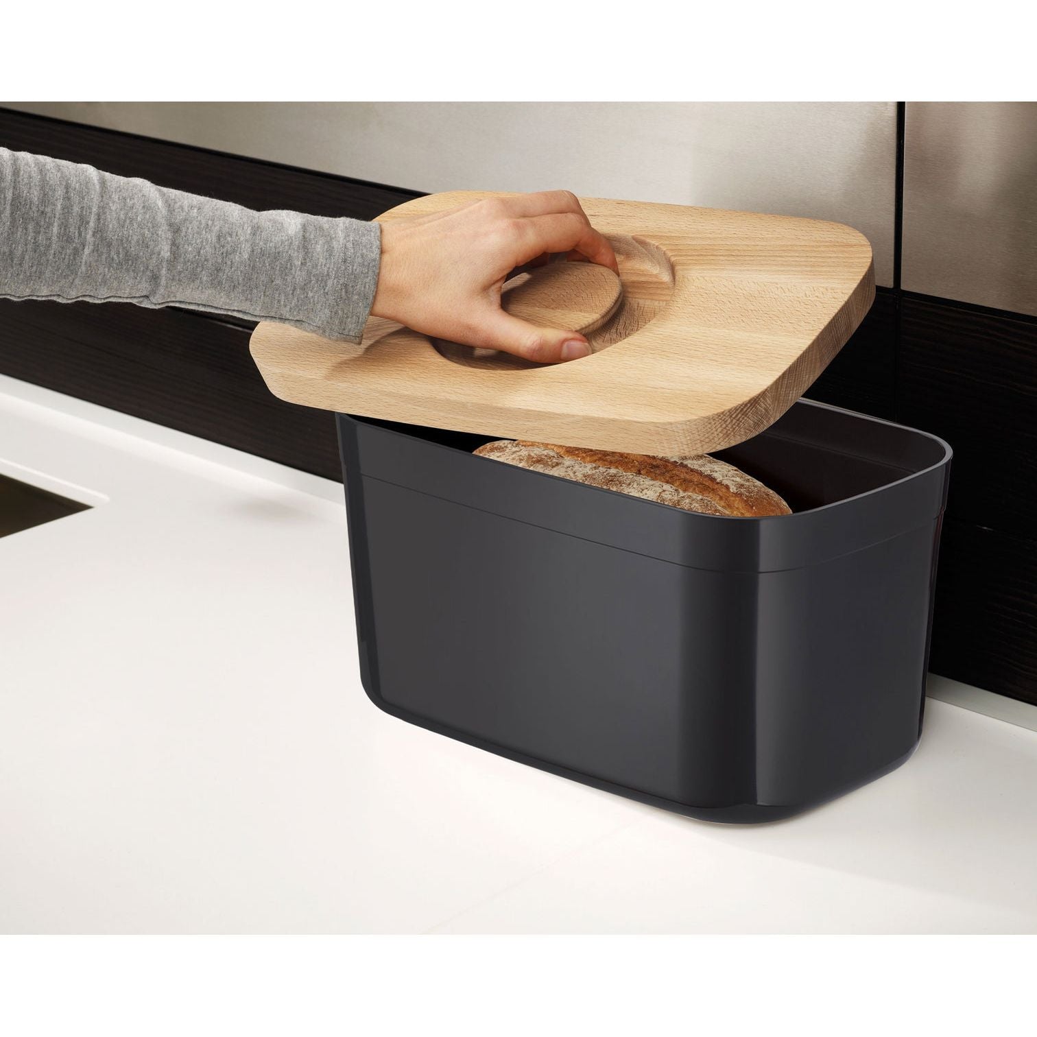 Joseph Joseph Bread Bin with Bamboo Lid Abraxas