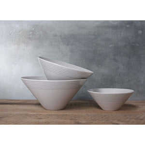 Nkuku Bria Grey Small Serving Bowl