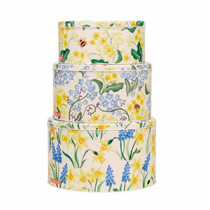 Emma Bridgewater Little Daffodils Set Round Cake Tins