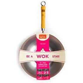 Dexam School of Wok 12" Carbon Steel Wok