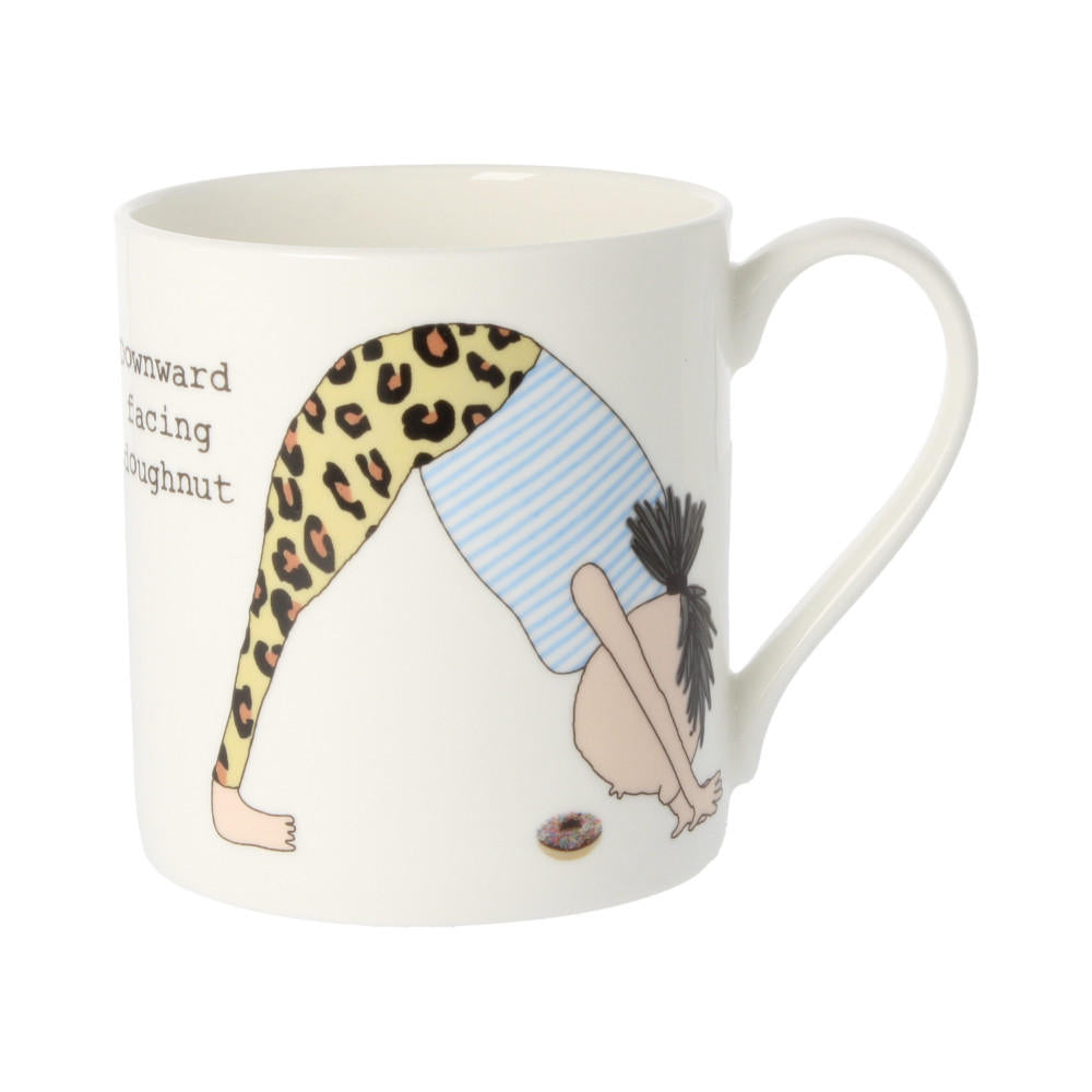 Rosie Made A Thing Downward Facing Doughnut Mug