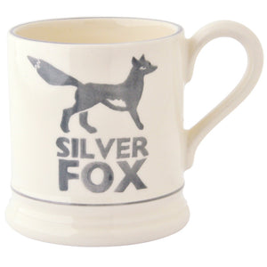 Emma Bridgewater Bright Silver Fox Half Pint Mug