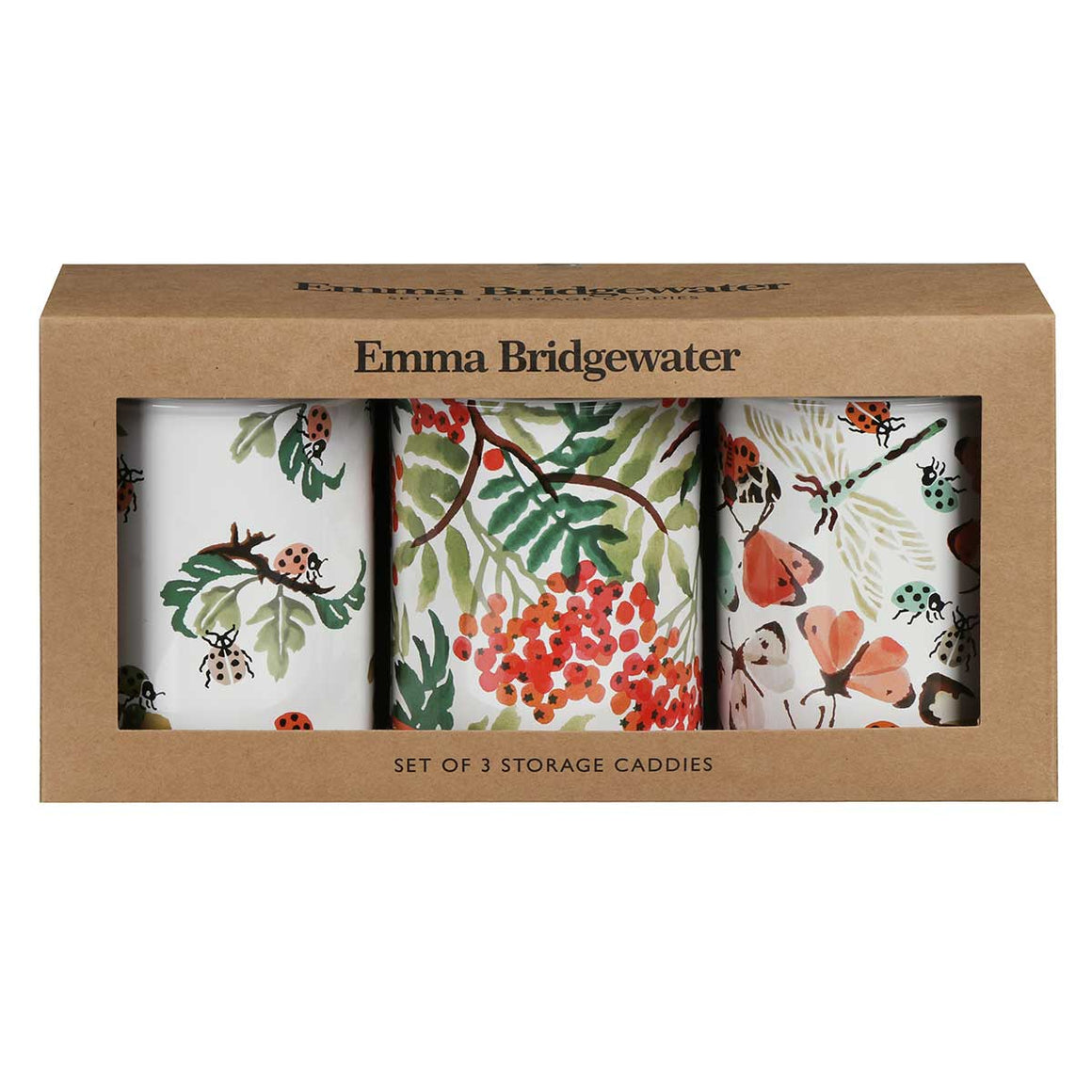 Emma Bridgewater All Creatures Great & Small Set 3 Caddies