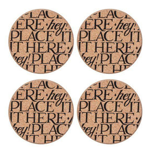 Emma Bridgewater Black Toast Cork Coaster Set