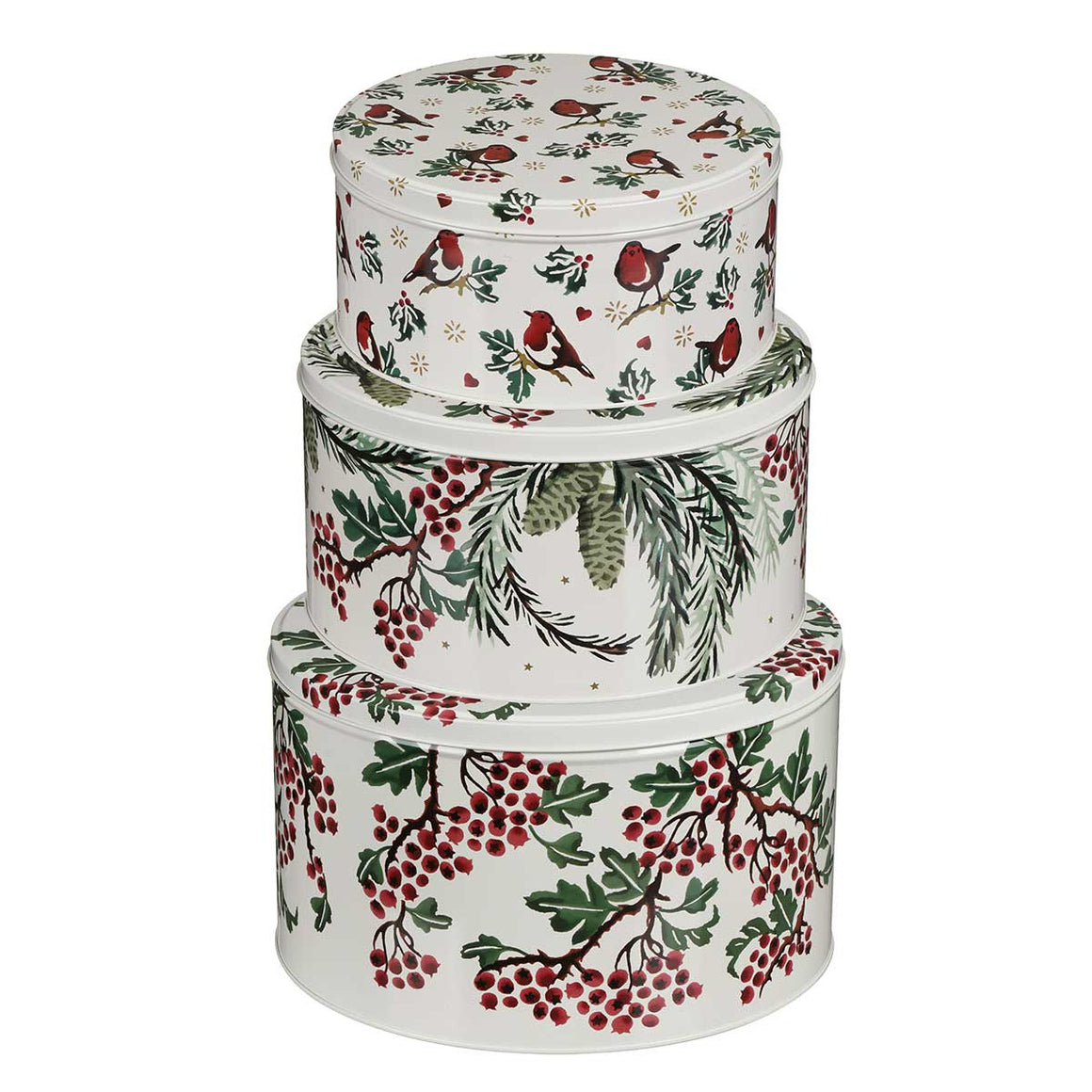 Emma Bridgewater Christmas Set Round Cake tins