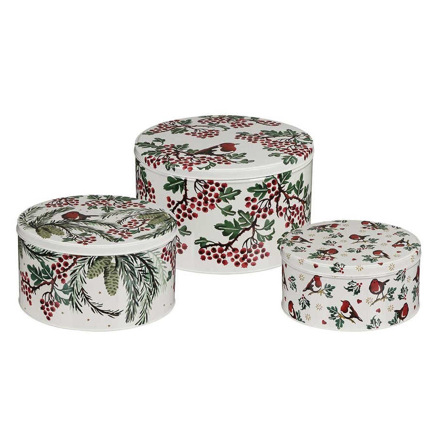 Emma Bridgewater Christmas Set Round Cake tins