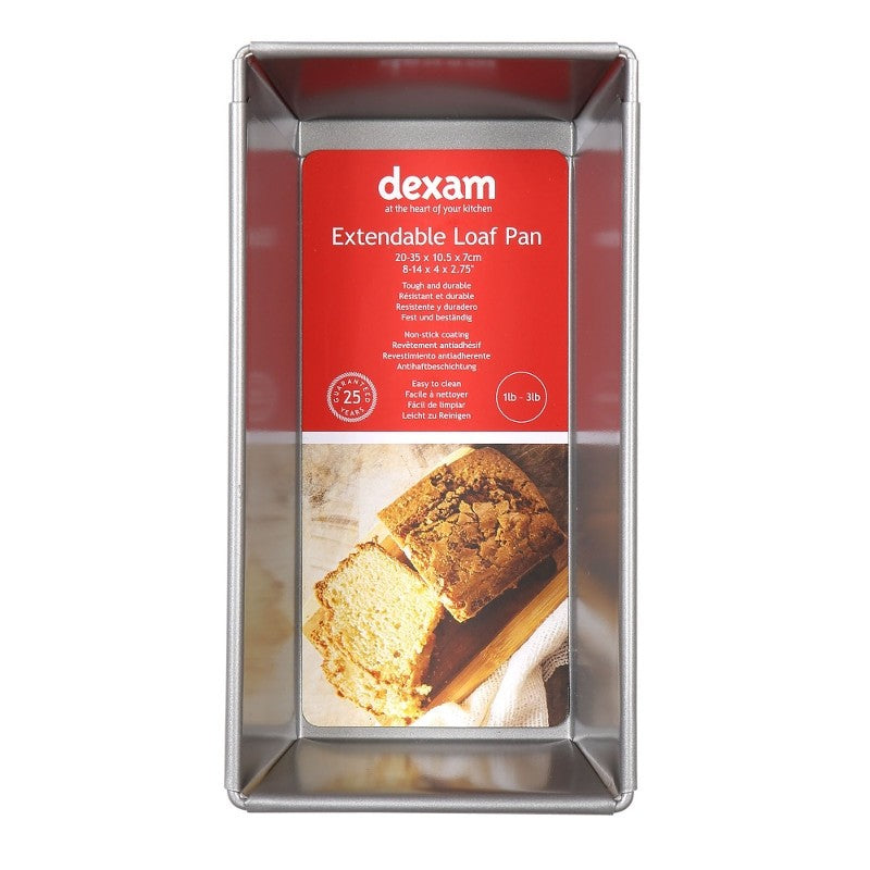 Dexam Non-Stick Extendable Loaf Tin 1lb to 3lb