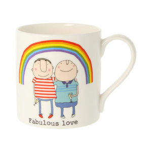 Rosie Made A Thing Fabulous Love Male Couple Mug