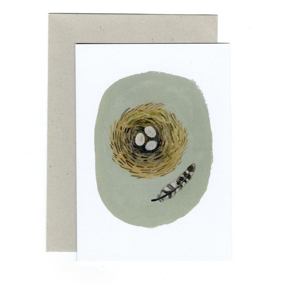 Gemma Koomen Feather And Nest Card