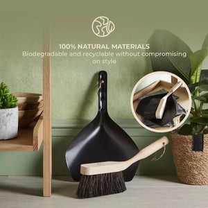 Natural Life Beech Dustpan & Brush