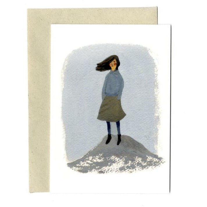 Gemma Koomen Girl On A Rock Card