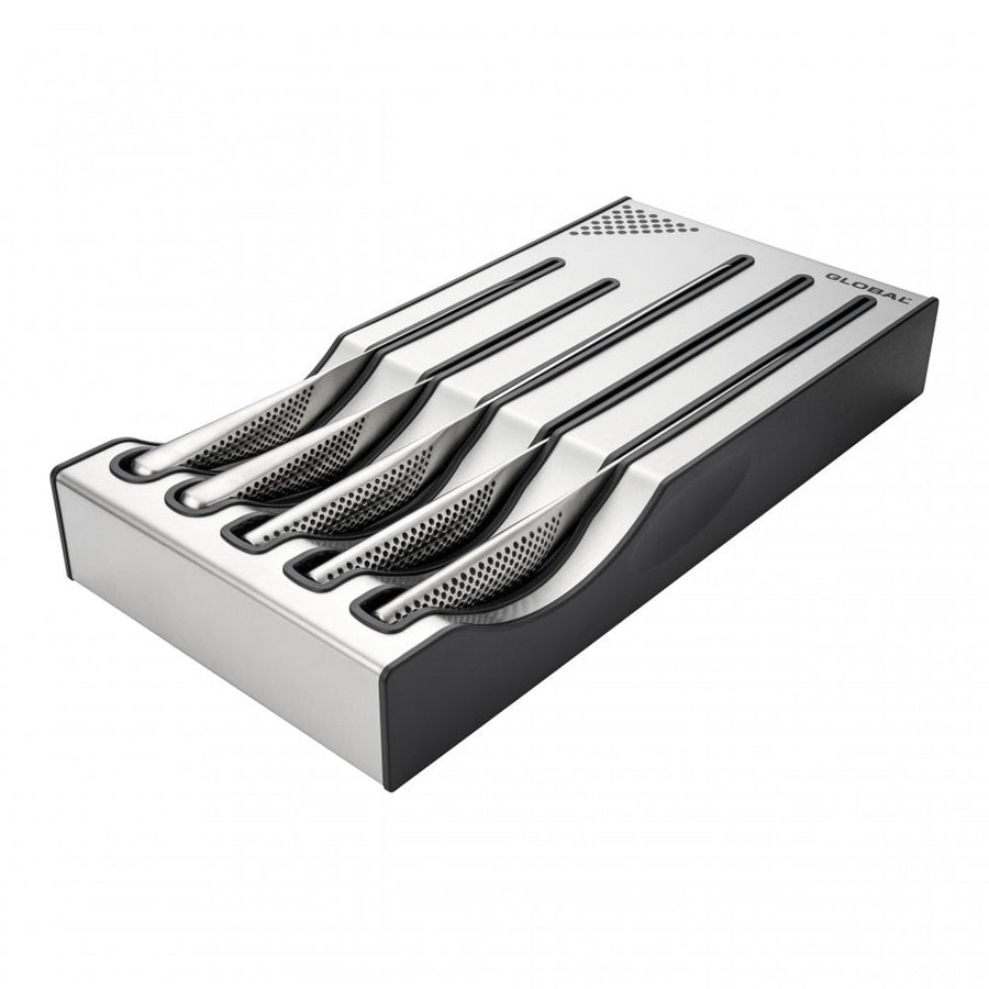 Global Promotion 5 Piece Knife Set with Storage Dock