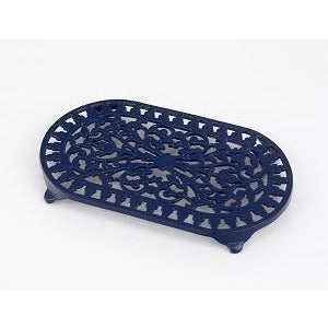 ICD Large Blue Oval Trivet