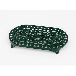ICD Large Green Oval Trivet