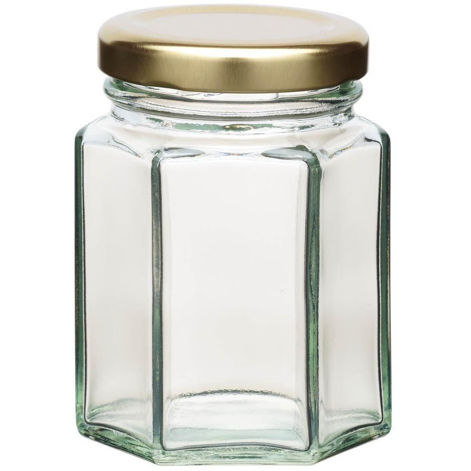 KitchenCraft 110ml Hexagonal Jar withTwist-off Lid
