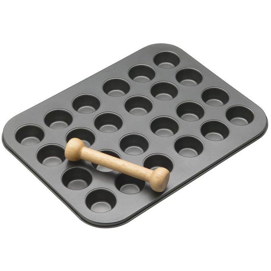 KitchenCraft Non-Stick 24 Hole Mini Tin & Tool