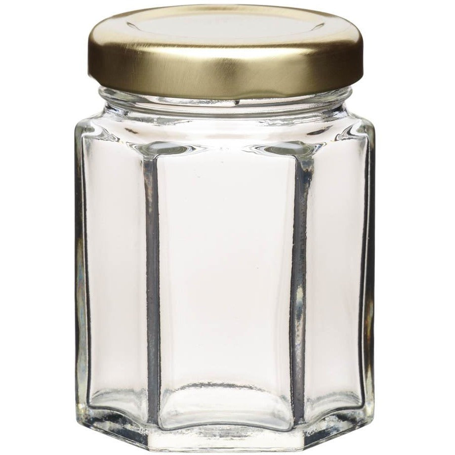 KitchenCraft 55ml Hexagonal Jar with Twist-off Lid