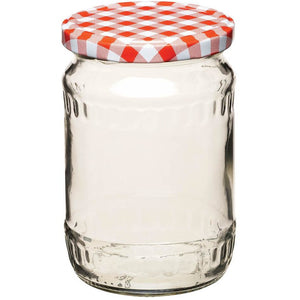 KitchenCraft 580ml Red Gingham Jar