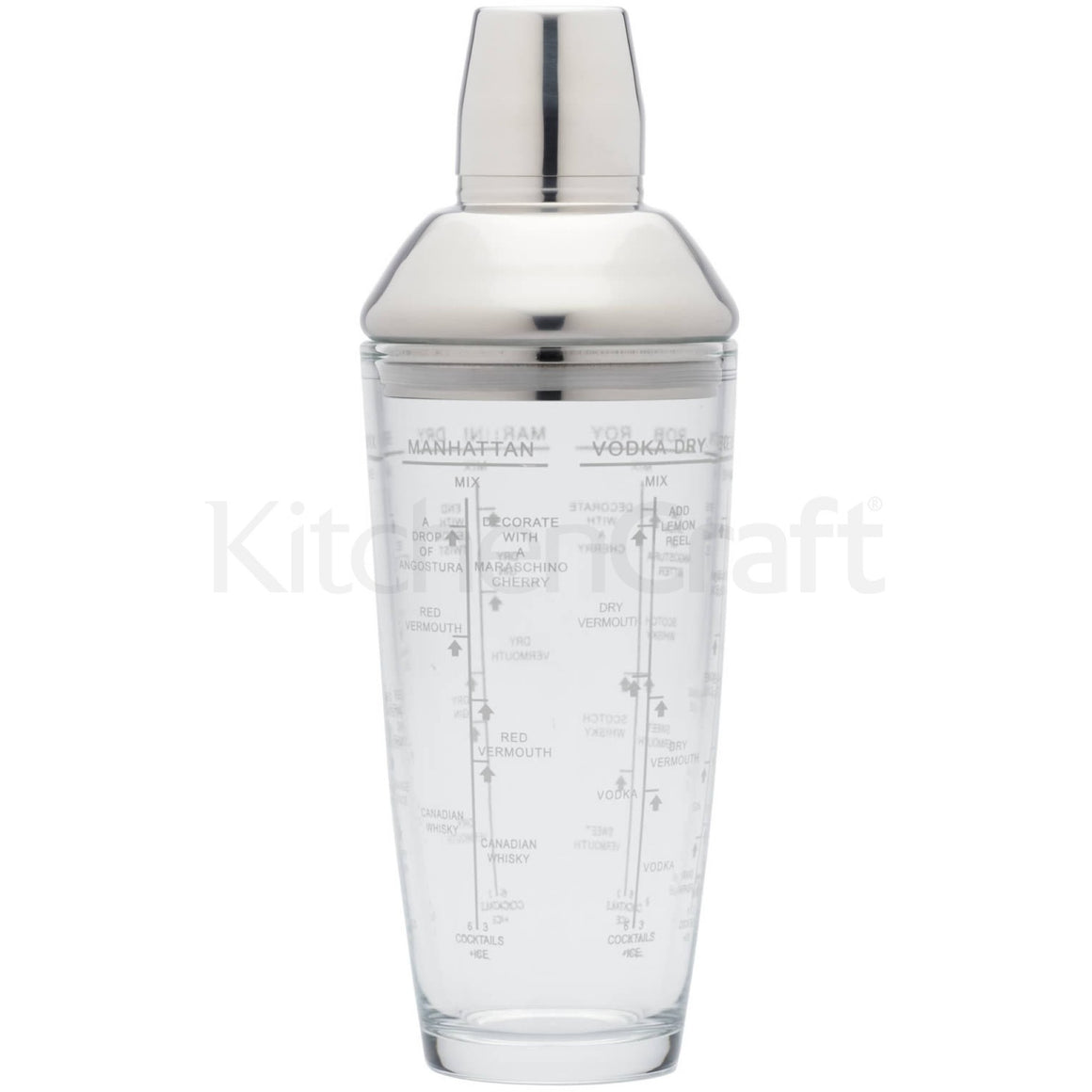 KitchenCraft Glass Cocktail Shaker