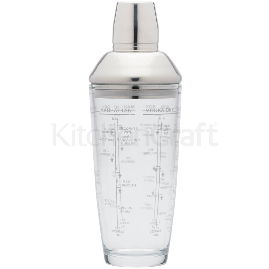 KitchenCraft Glass Cocktail Shaker