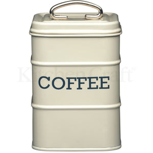 KitchenCraft Nostalgia Cream Coffee Canister