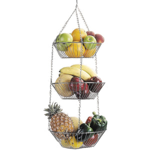 KitchenCraft Three Tier Hanging Veg/Fruit Basket