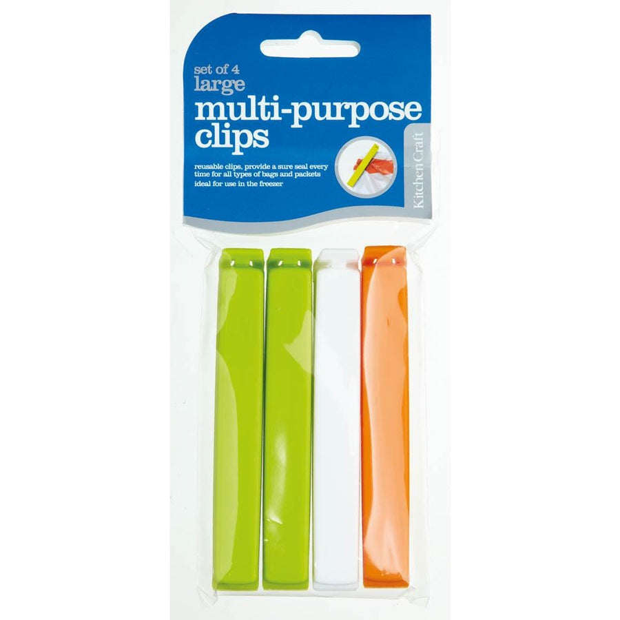 KitchenCraft Set of 4 Large Bag Clips