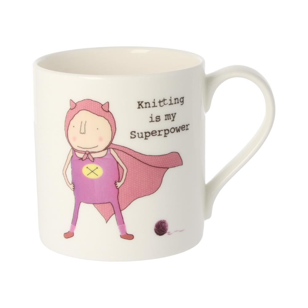 Rosie Made A Thing Knitting Is My Superpower Mug