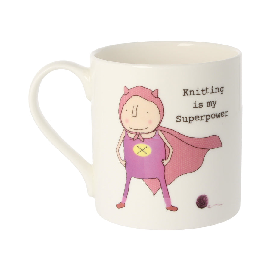 Rosie Made A Thing Knitting Is My Superpower Mug