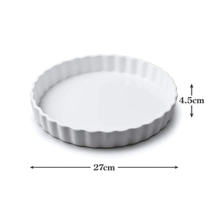 CKS Large 27cm White Flan Dish