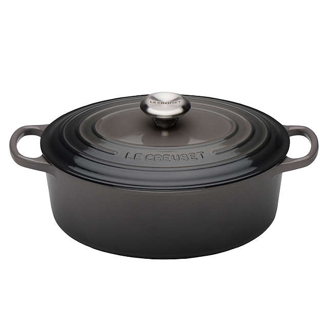 Le Creuset Signature Cast Iron Flint Oval Casserole - All Sizes