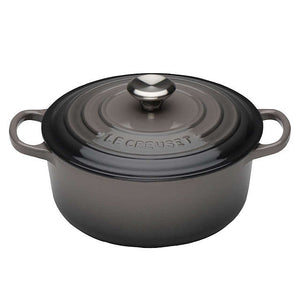 Le Creuset Signature Cast Iron Flint Round Casserole - All Sizes