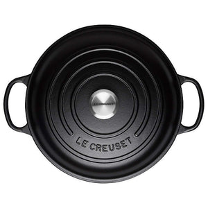 Le Creuset Signature Cast Iron Satin Black Shallow Casserole - All Sizes