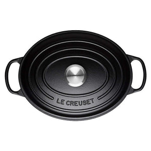 Le Creuset Signature Cast Iron Satin Black Oval Casserole - All Sizes