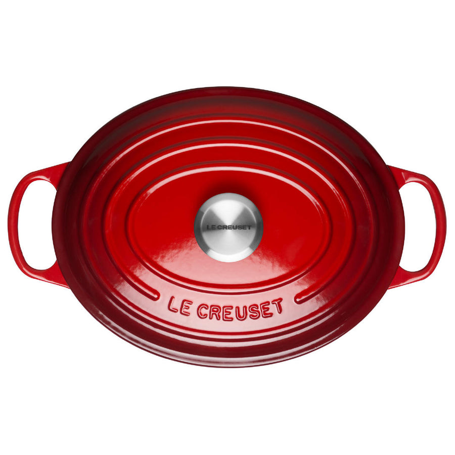 Le Creuset Signature Cast Iron Cerise Oval Casserole - All Sizes
