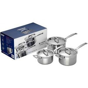 Le Creuset 3-Ply 3 Piece Saucepan Set