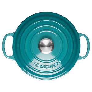 Le Creuset Signature Cast Iron Teal Shallow Casserole - All Sizes