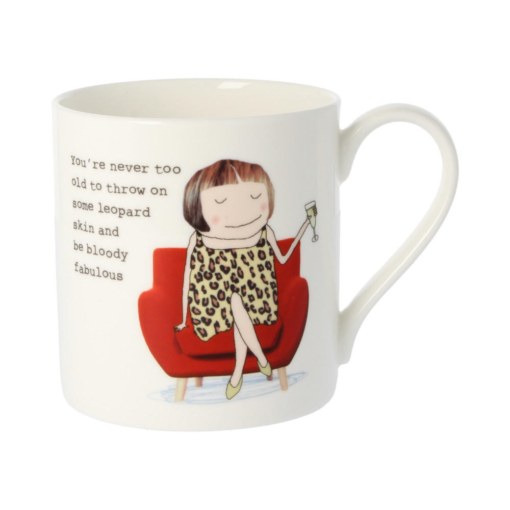 Rosie Made A Thing Never Too Old For Leopard Skin Mug