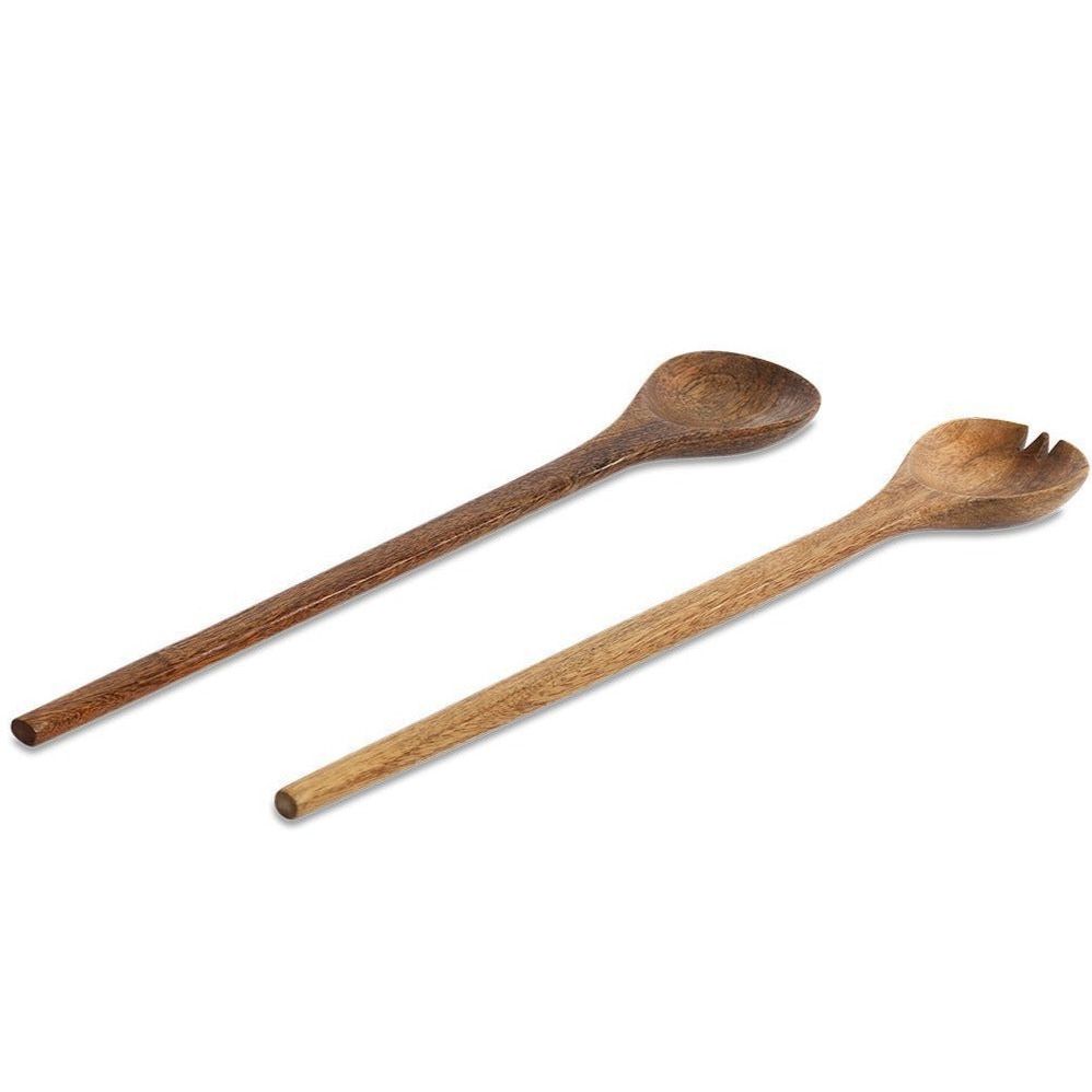 Nkuku Long Mango Wood Salad Servers