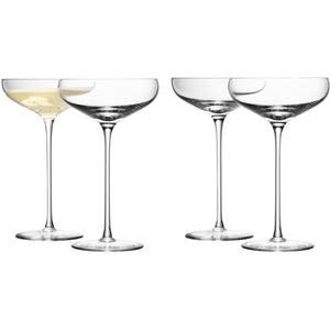 LSA Champagne Saucer Set