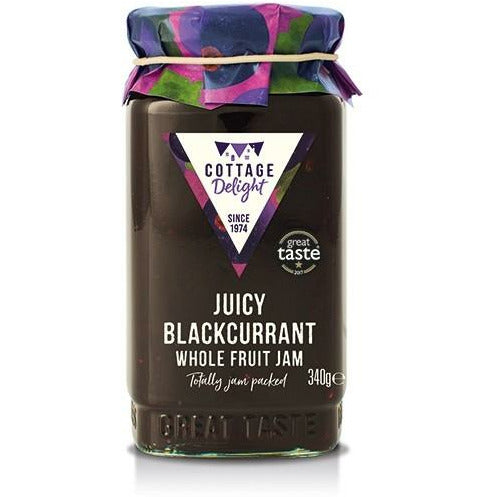 Cottage Delight Juicy Blackcurrant Whole Fruit Jam