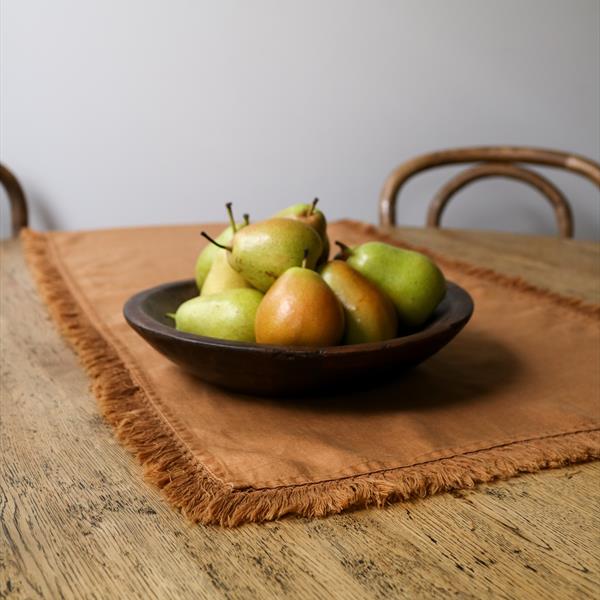 Raine & Humble Linen Camel Table Runner